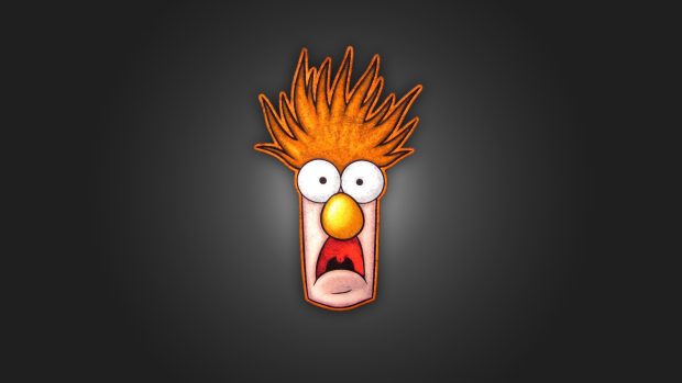 Funny Beaker Muppets Background.