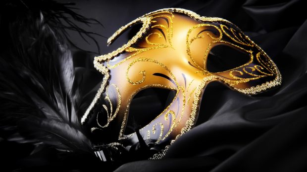 Gold carnival mask hd wallpapers.