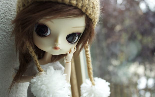 Gorgeous toy doll wallpaper.