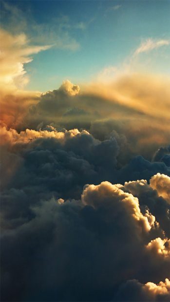 Grand Cloudy Skyview Landscape iphone wallpaper.
