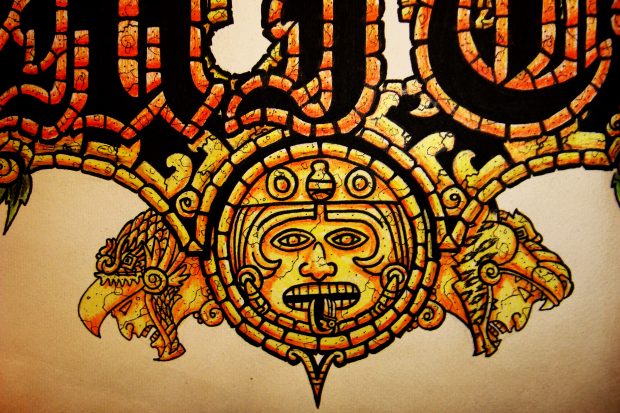 HD Aztec Warrior Background.