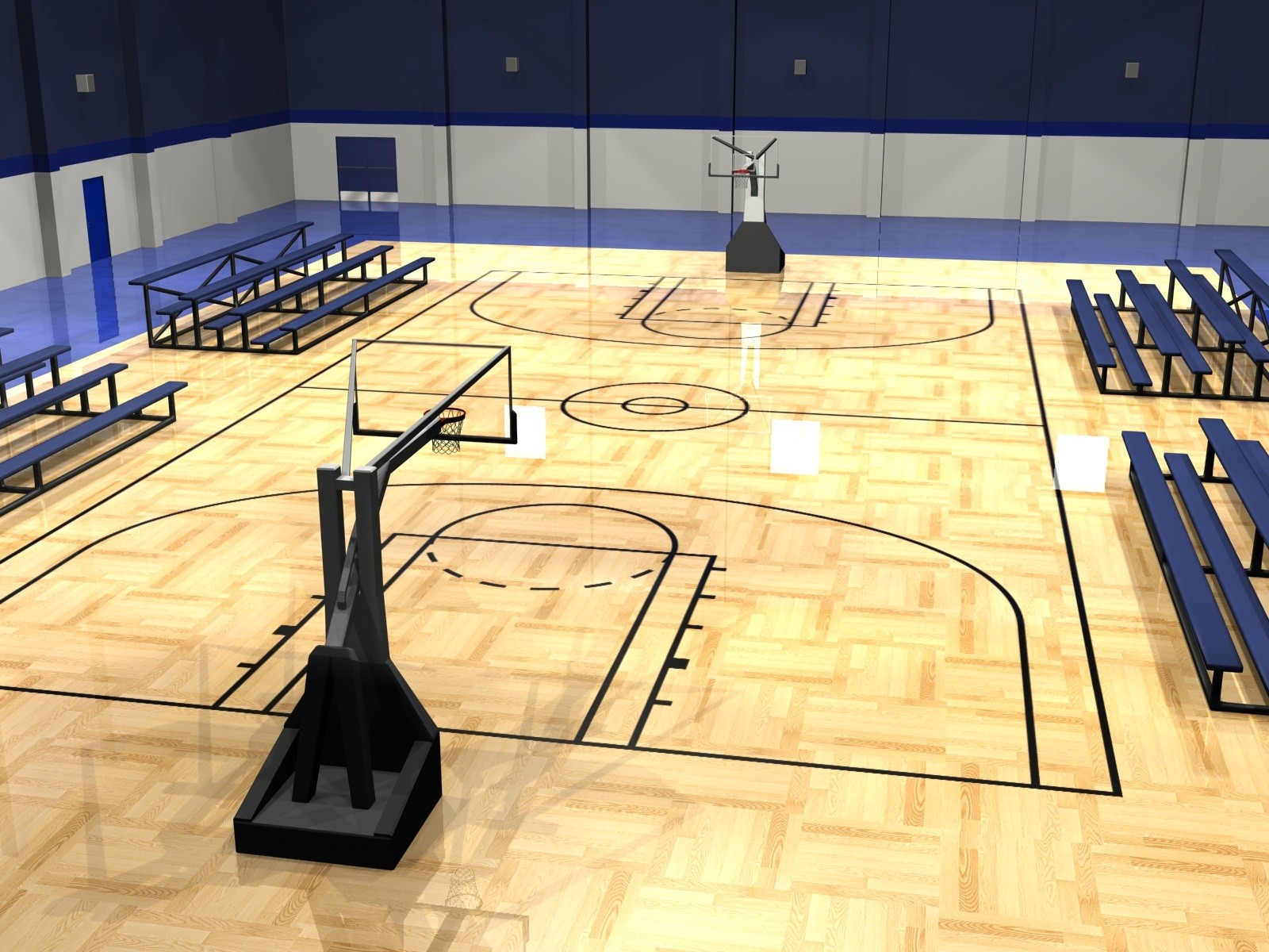 Basketball Court Background HD | PixelsTalk.Net