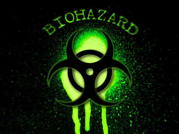 HD Biohazard Symbol Wallpaper.