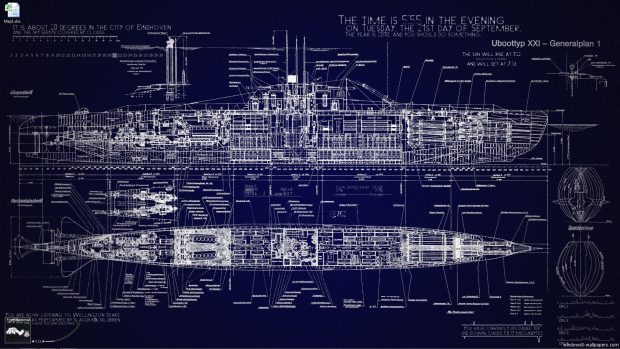 HD Blueprint Background.