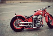 HD Bobber Motorcycle Background.