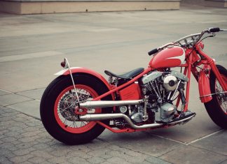 HD Bobber Motorcycle Background.