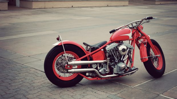 HD Bobber Motorcycle Background.