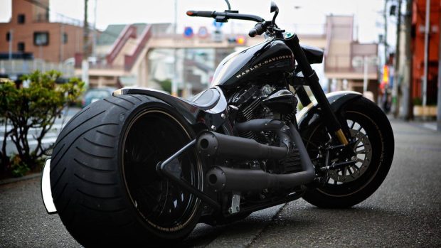 HD Bobber Motorcycle Wallpaper.