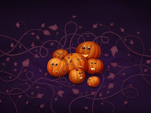 HD Pumpkin Halloween Wallpaper.