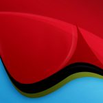HD light blue and red wallpaper.