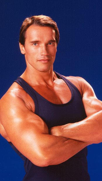Handsome Arnold Schwarzenegger Iphone Background.