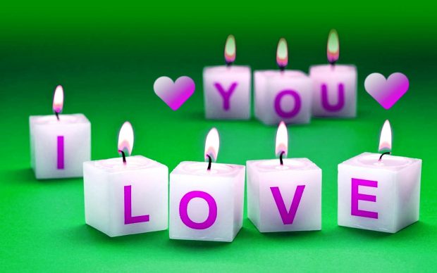 I love you candle light best love wallpapers.