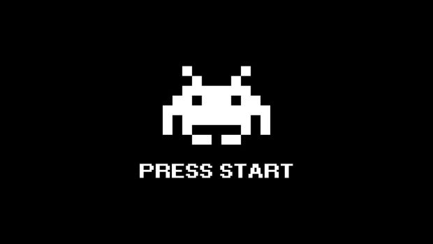 Invader Arcade Classic Space Invaders Wallpaper.