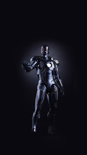 Ironman Dark Figure Hero Art Avengers Iphone  HQ.