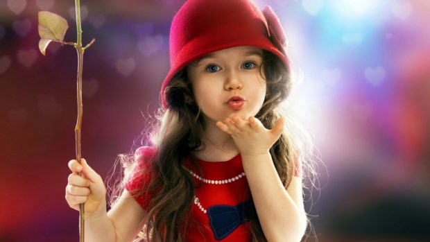 Lovely Baby Girl Widescreen Wallpaper.