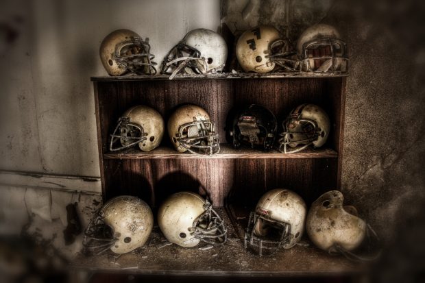 Many helmet hdr american football.