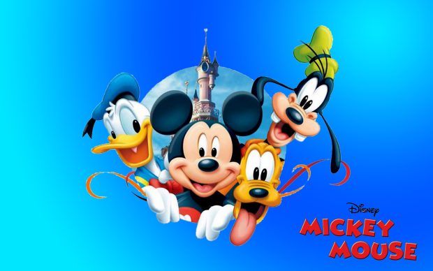 Mickey Mouse Donald Duck Pluto and Goofy New HD Desktop Wallpaper.