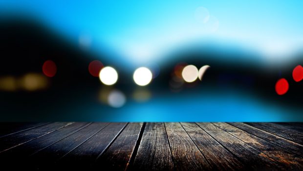 Pier Bokeh Wallpaper.