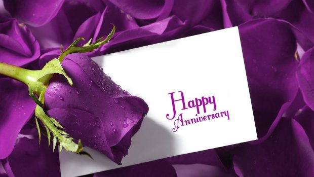 Purple Anniversary Background.