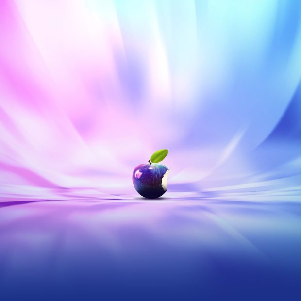 Purple Apple iPad 4 wallpaper.