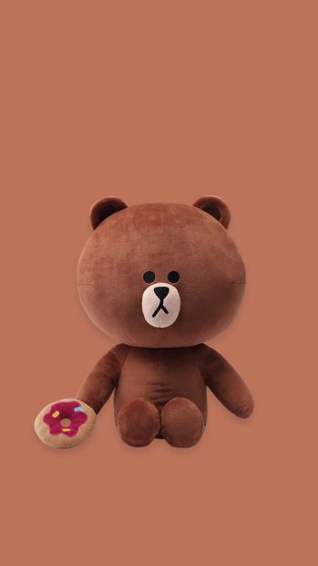 Rag Roll Cute Cartoon Bear iphone 7 wallpaper.