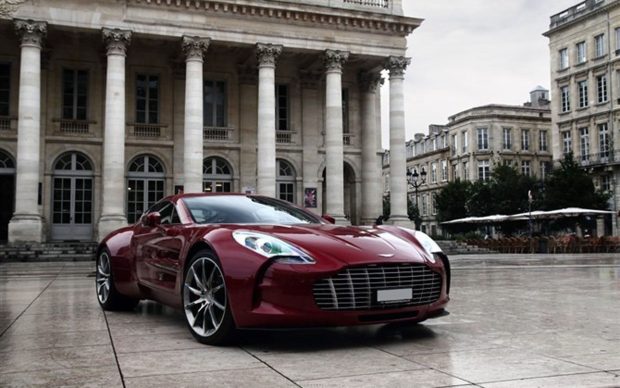 Red Aston Martin One 77 HD Wallpaper.