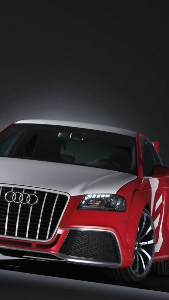 Red Audi Iphone Wallpaper.