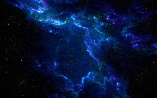 Space blue nebula photos.