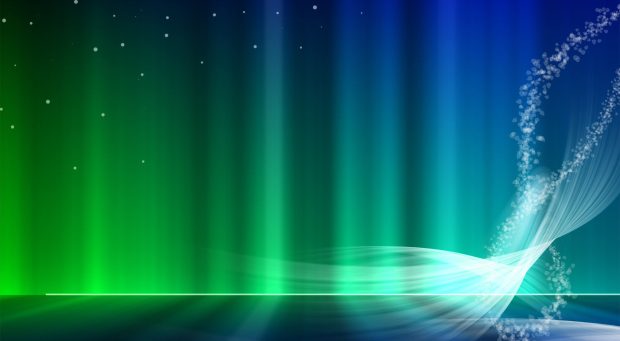 Vista blue and green aurora wallpaper 1920x1080.