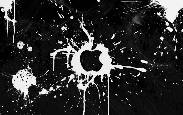 Wallpaper style apple doodle hd.