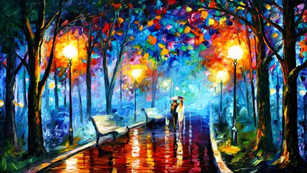 Wallpapers famous painting artist painter brush oil on canvas awesome.