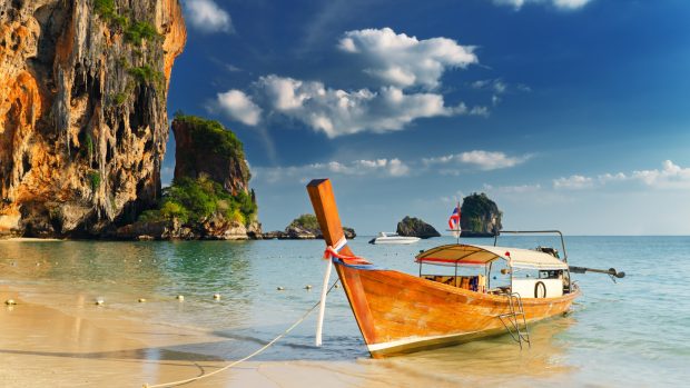 Wallpapers thailand tropics sea boat.