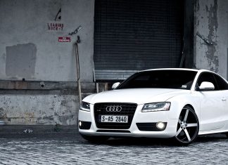 White Audi A5 Background.