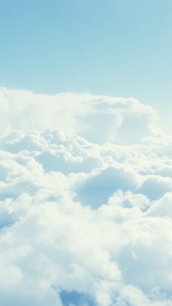 White clouds iPhone 7 wallpaper 1080x1920.