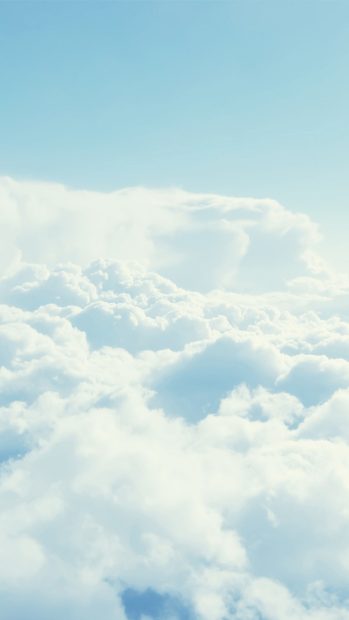 White clouds iPhone 7 wallpaper 1080x1920.
