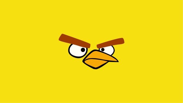 Yellow HD Angry Birds Wallpaper.