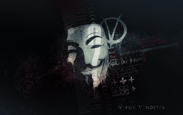 anonymous typography masks wallpaper v for vendetta.