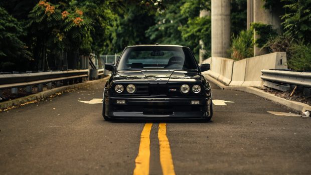 bmw e30 m3 black coupe.