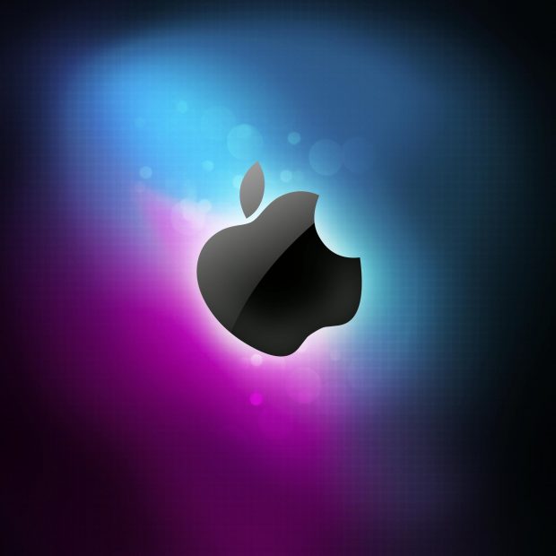 iPad 3 wallpaper blue and pink apple other.