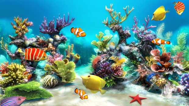3D Desktop Aquarium Wallpaper.