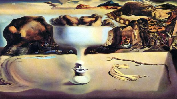 Art Salvador Dali Background.