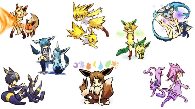 Backgrounds Eeveelutions HD.