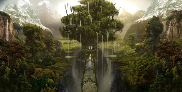 Backgrounds Fantasy Landscape HD.