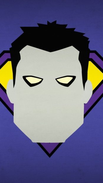 Bizarro Art Minimalism Dc Comics iPhone Background.