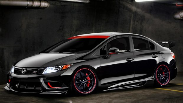 Black Honda Civic HD Images.