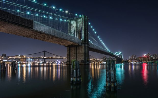 Brooklyn Bridge Widescreen Wallpaper.