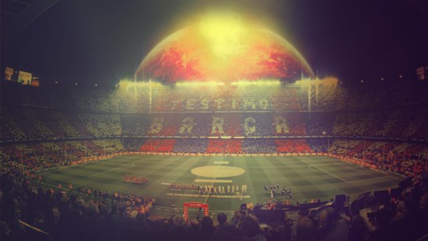 Camp Nou Full HD Wallpaper.