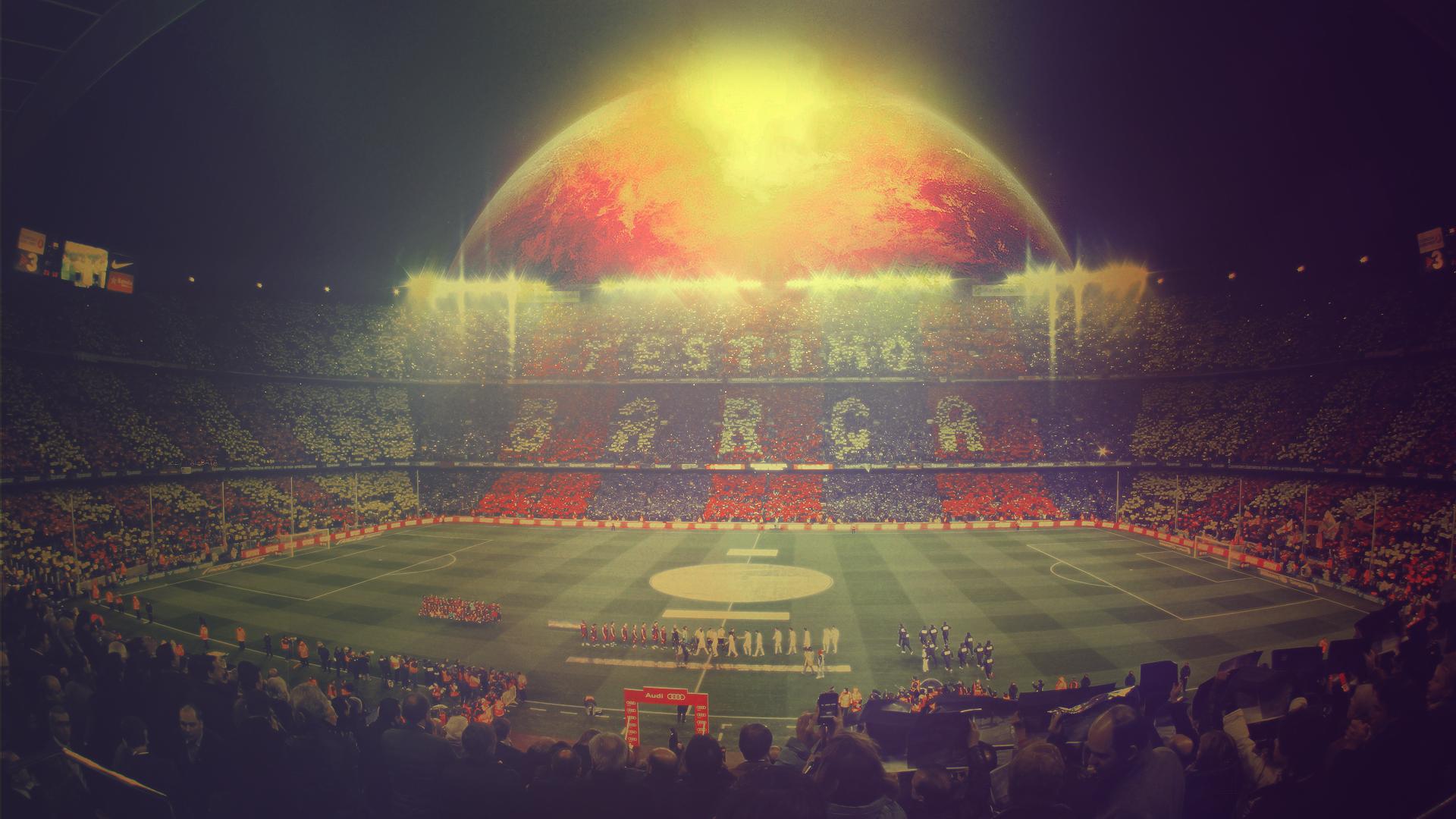HD wallpaper: soccer stadium fc barcelona camp nou manchester city  champions league | Wallpaper Flare