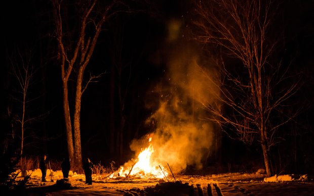 Campfire Background Widescreen.