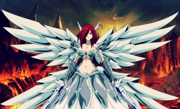 Comic Erza Scarlet HD Backgrounds.